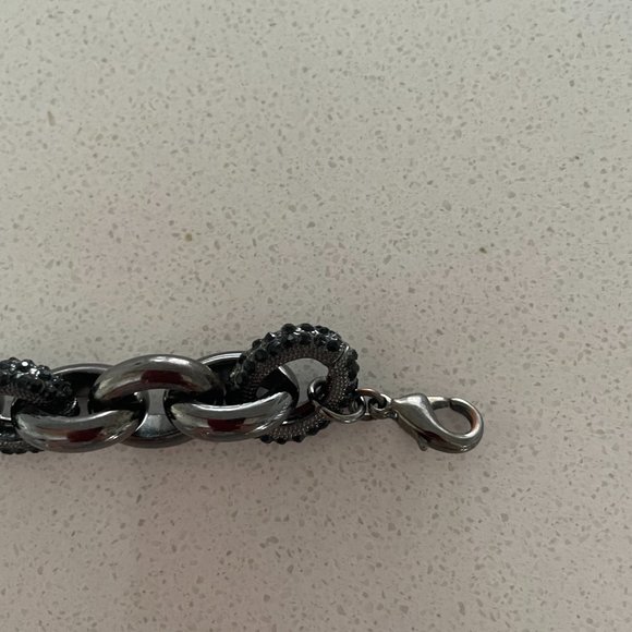 Nordstrom black chain and gem bracelet - Picture 4 of 4